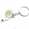 Have courage and be kind keychain Princess high heeled shoe Inspired charm keyrings silver tone