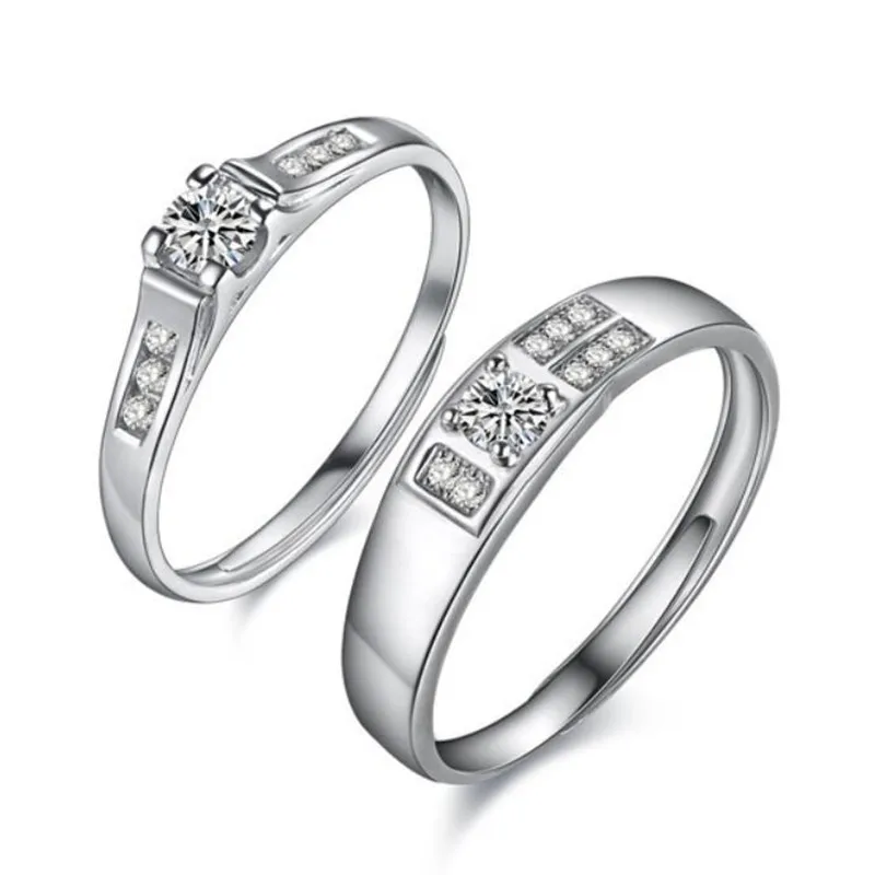 

Korean version of the four-claw opening wedding ring adjustable size