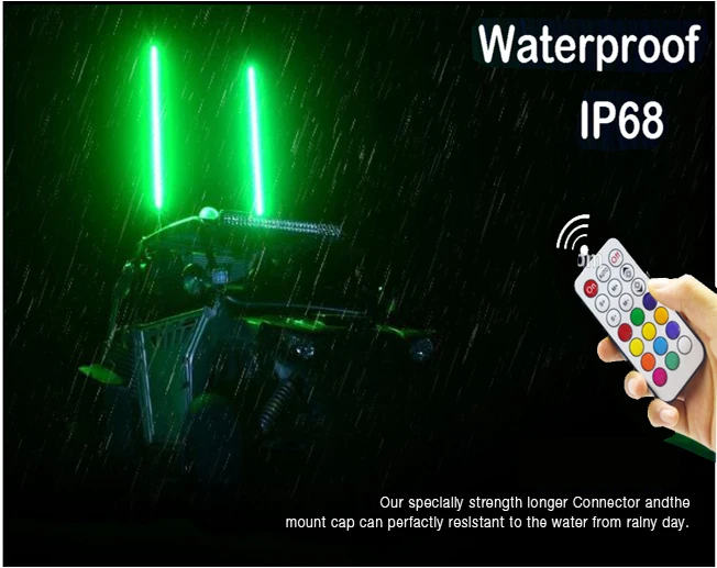 4FT LED Whip Lights Dream Color Chasing Whips with Remote controller