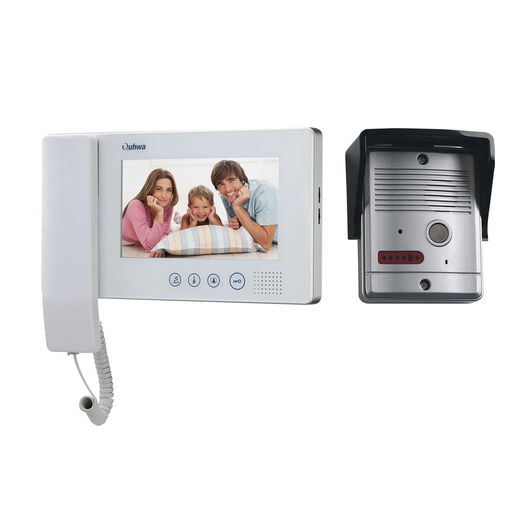 
Home security wired 7 inch screen video door phone 
