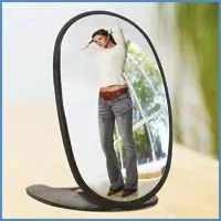 Portable Hand Held Full Length Makeup Mirror Decorative Portable Hand Held Full Length Makeup Mirror