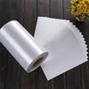 Reusable White Satin Fabric Ribbon Adhesive Label Sticker
