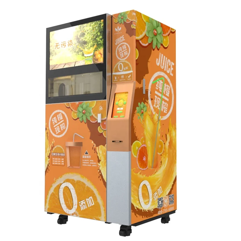 Wifi Automatic Squeezed Drink Self Vending Machine/ Fresh Orange Juice