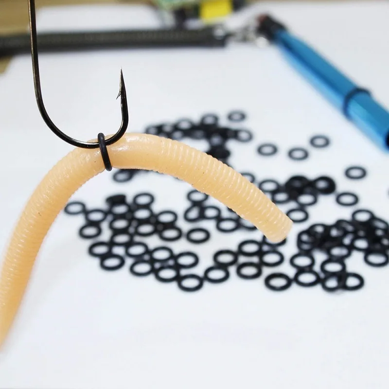 Wacky Rig Nawaish Tool And 300 PCS Worm O-Rings,Wacky Ring Tool, Wacky Worm Kit For Senko Stick Soft Baits I.130473236 Wacky Worms Fishing