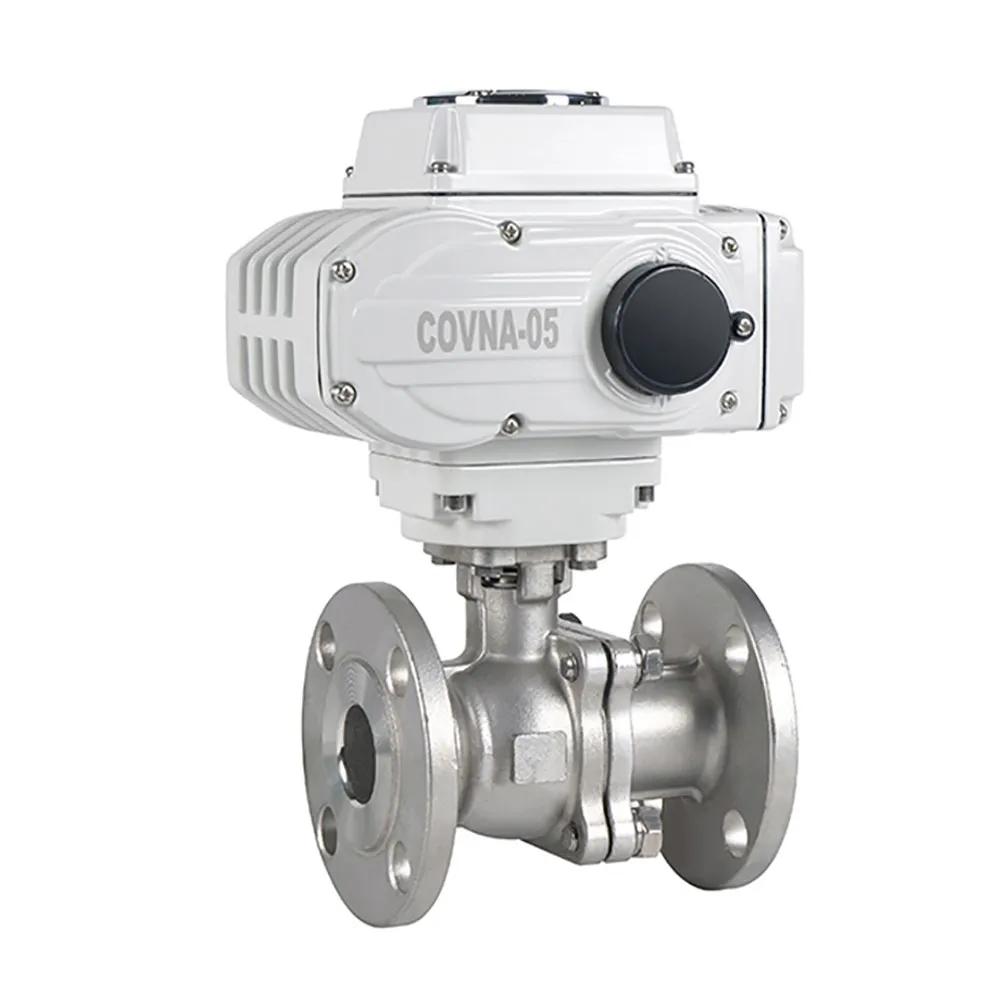 Covna Dn50 Industrial Steam Electric Actuator Stainless Steel Flange