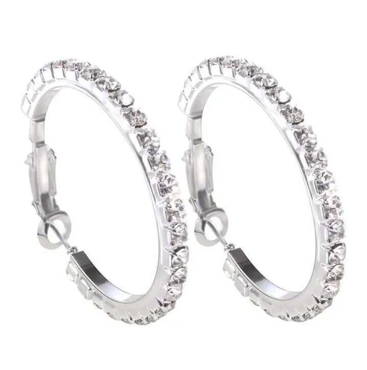 

Big circle Full crystal earring for women