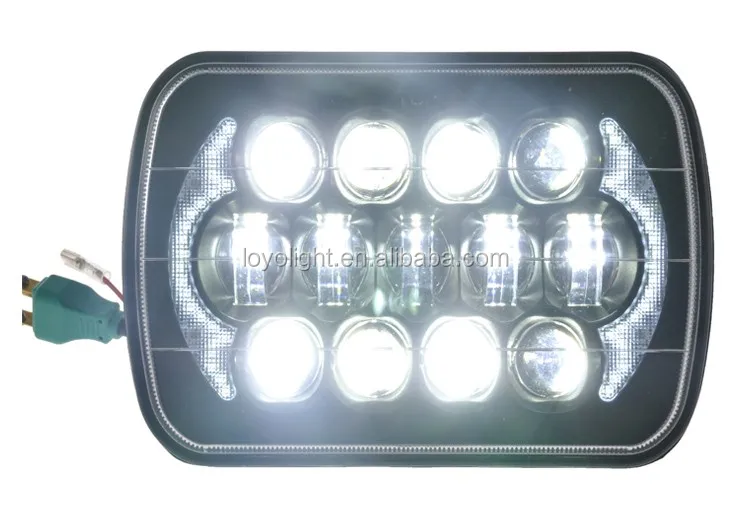 Patented Product!! Square 105w Hi/lo 7 Inch 5x7 Led Headlight With Drl