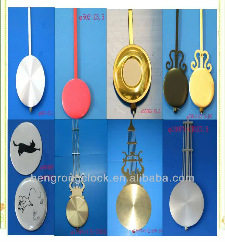 Rotating Clock Pendulum Pendulum Bob Gold Black White Silver Rod And