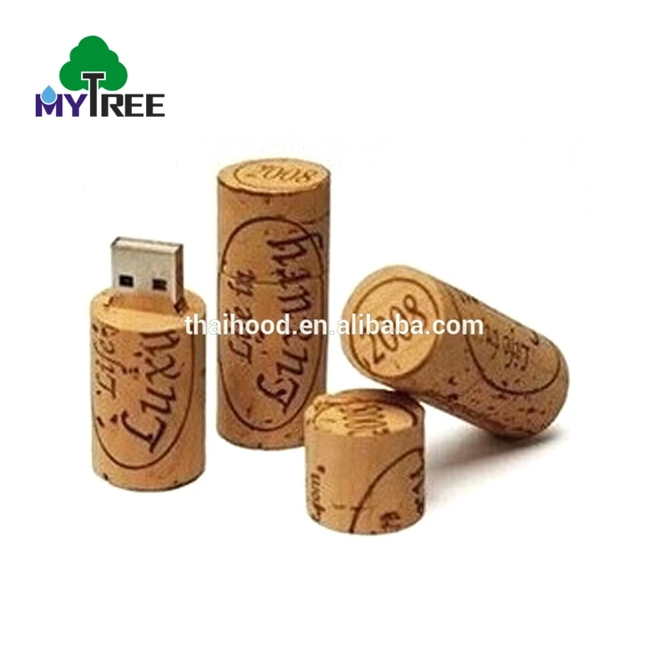 

Wholesale price promotional gift cheap flash drive wine cork wooden stick 128MB custom USB