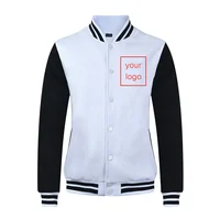 

men winter unisex button down college letterman bomber jacket baseball varsity jaket