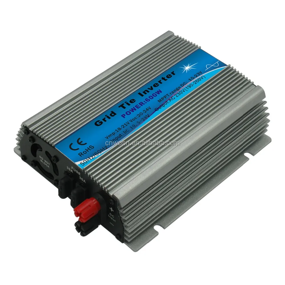 600w On Grid Tie Inverter 11-32vdc Or 22-60vdc Input,90-140vac Or 170v