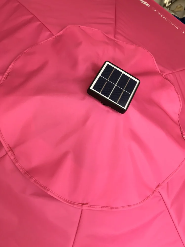 500d Waterpoof Outdoor Garden Umbrella With Free Custom Design Solar