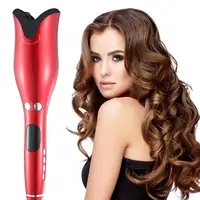 

2019 Private Label Automatic Rotating Hair Curling Iron Wand Ceramic Infrared Curler Hair Iron Dual Voltage Black,Red,Blue