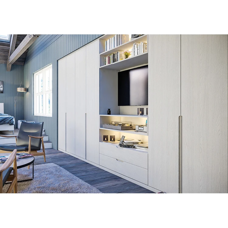2019 American style Matt Paint Door Wall Mounted TV cabinet