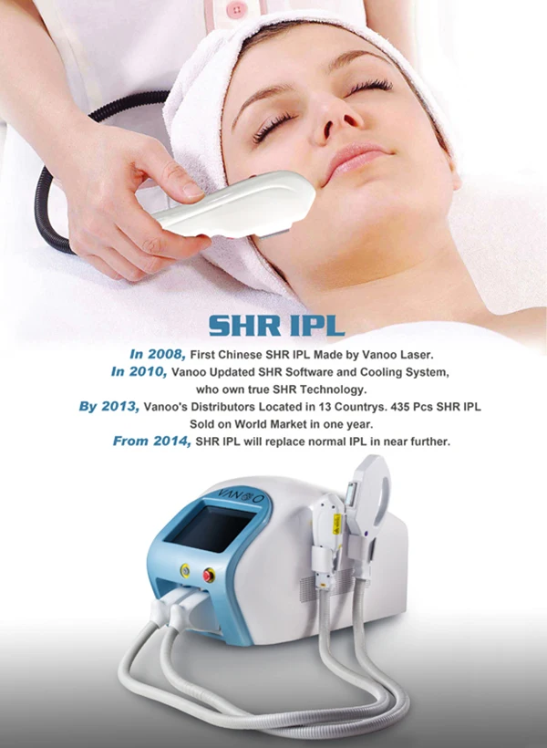 BIG spot size SHR IPL hair removal machine made by Vanoo