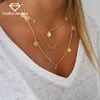 Europe And America Hot Sale Necklace Good Luck Frosted Sequin Combination Necklace