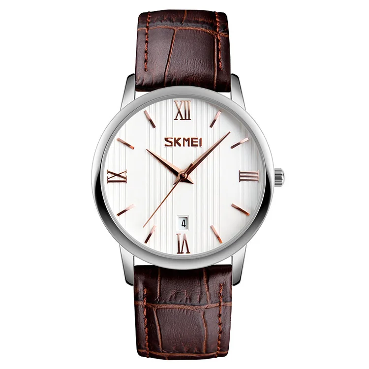 

Simple design quartz movement leather watches for couple