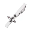 Personalized Silver Men Metal Stainless Steel airplane Custom Tie Clips