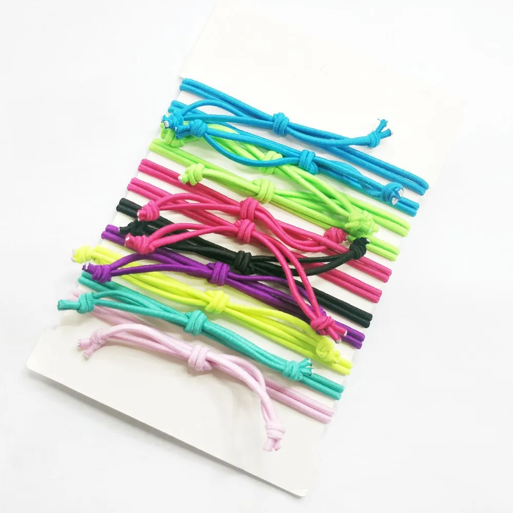 Cheap Personalized Elastic Cord Bracelet With Plate Custom Name