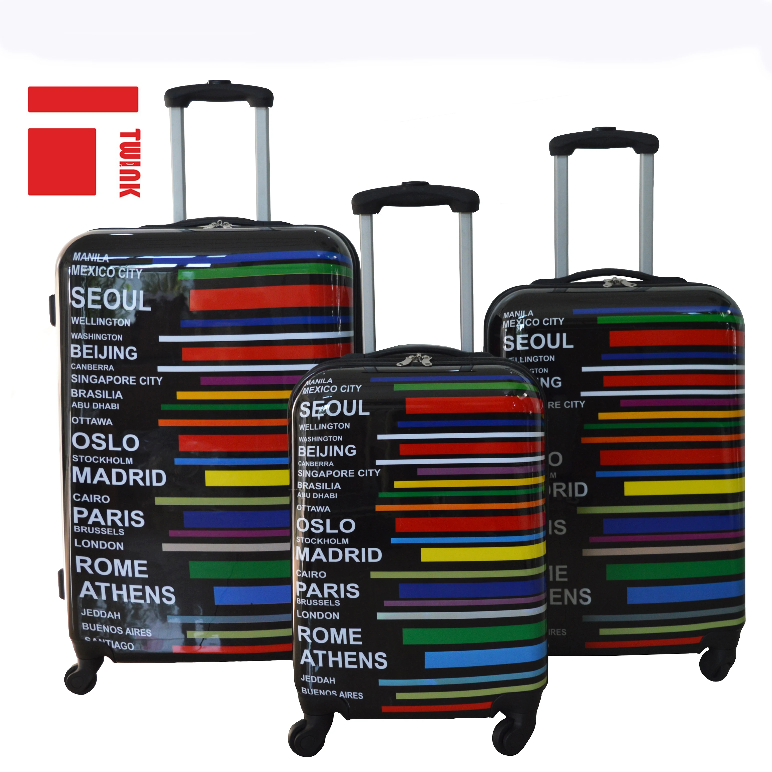 four wheel luggage sets