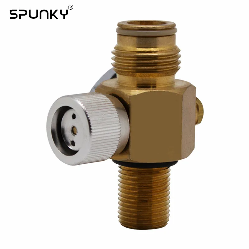 5/8-18unf Or M18*1.5 Thread Paintball Co2 Tank On Off Valve With Or ...