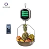 30kg rechargeable wall mounted hanging electronic price computing scale with remote controller and tray for supermarket