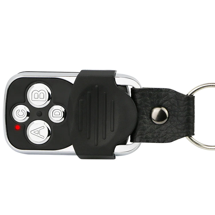 

4 Channel metal garage door opener Remote control 433mhz, Silver+black