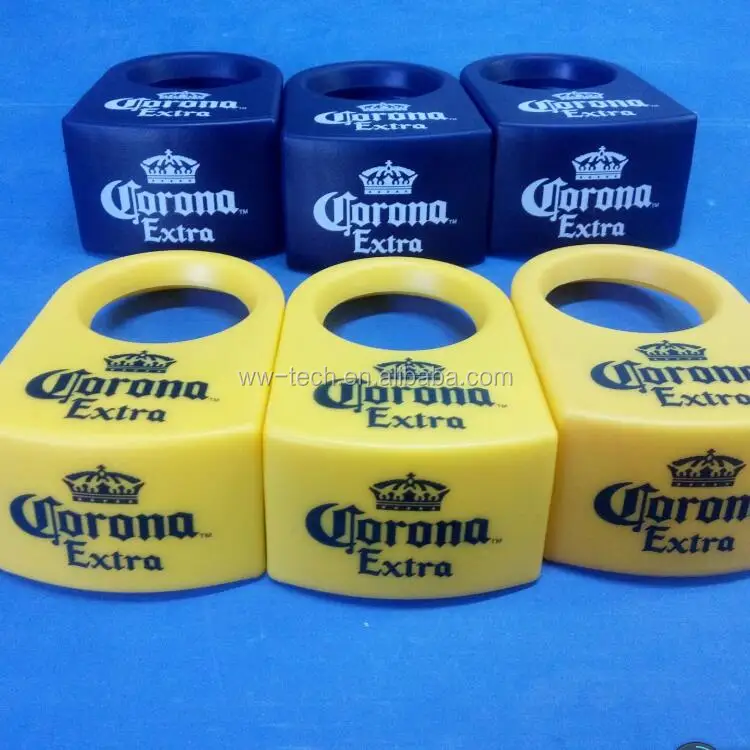 Set of 4 Coronarita bottle holder clips Yellow 