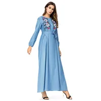 

2019 denim shirt dress wholesale vintage stock summer designer muslim pakistani african turkish pregnancy pregnant women clothes