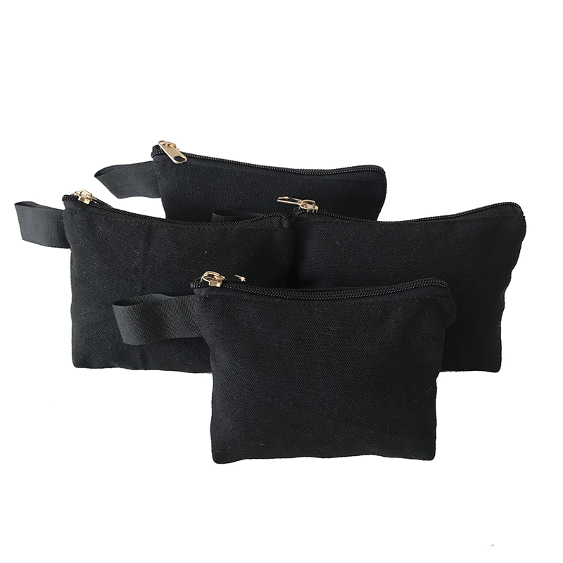 Custom Portable Small Black Square Bottom Cotton Canvas Zipper Tool Kit Bags Buy Canvas Tool