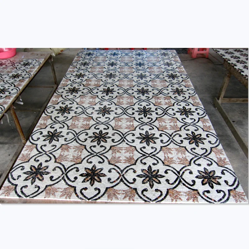 Wall And Floor Decorative Stone Mosaic Tile And Medallion Colorful