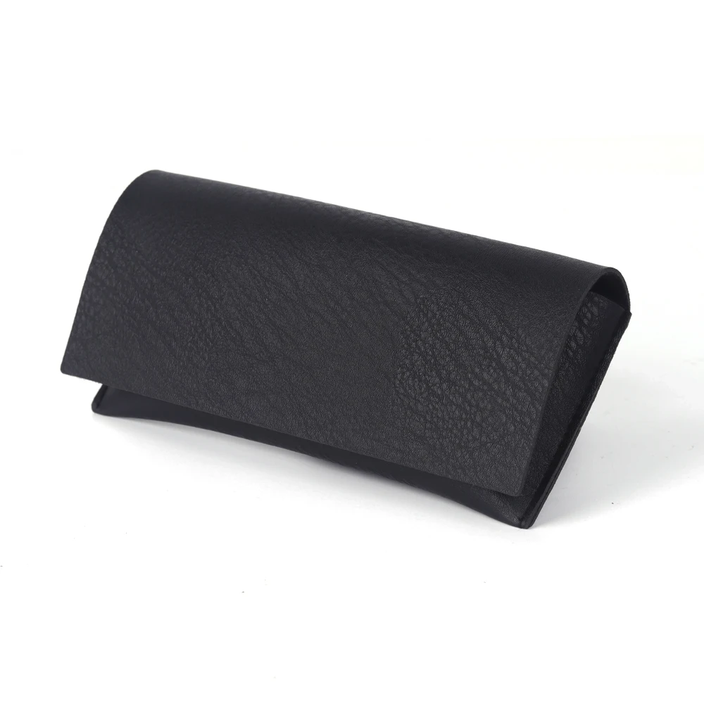 

Guvivi custom logo black leather luxury sunglasses case magnetic glasses case