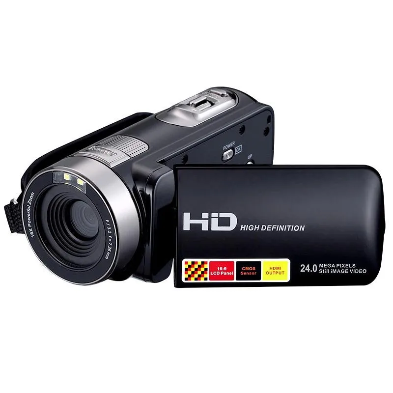 

2017 Newest Full HD 1080P 24MP Digital Video Camera With Night Vision 3'' Touch Screen Video Camera Camcorder 270D Rotation