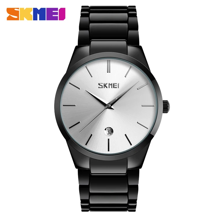 

SKMEI 9140 2017 Top Luxury Brand Men Full Stainless Steel Business Watches Men's Quartz Date Clock Men Wrist Watch, N/a
