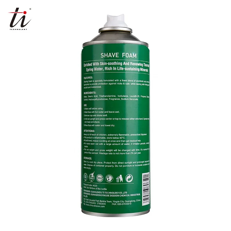 
High Quality Men Shaving Foam, Aerosol Moisturizing Shave Cream with Refreshing Lemon Fragrance, Portable Beard Shaving Bubble 