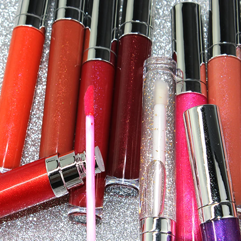 Shiny glitter custom lip gloss private label lipgloss vendor