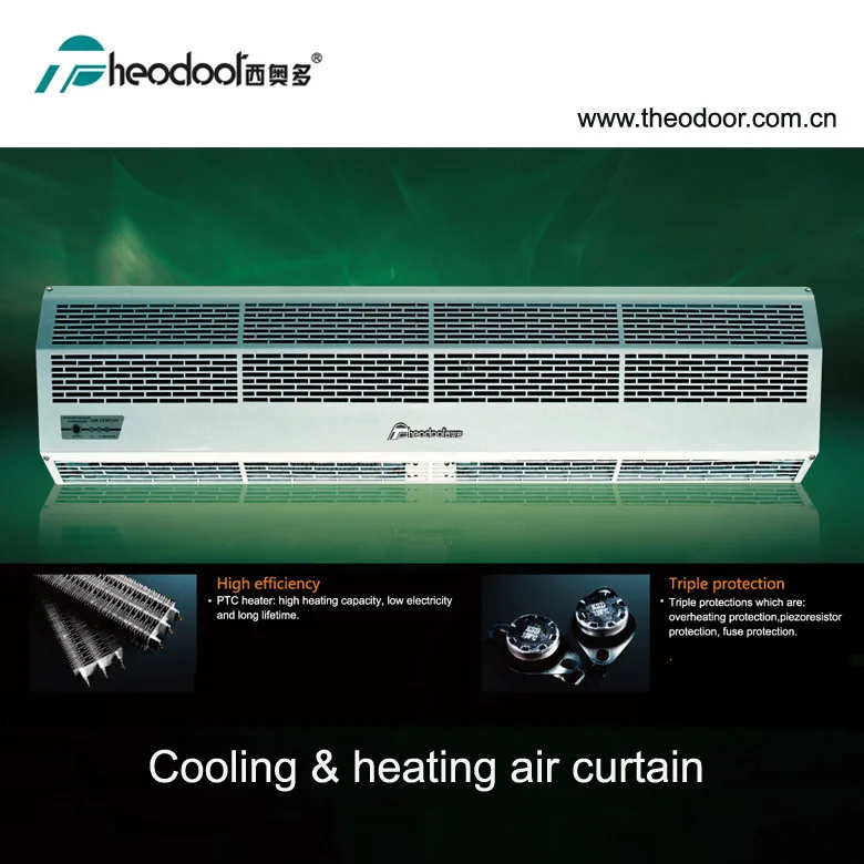 380V Voltage Industrial Air Curtain with 2000m³/h Airflow and 1 Year Warranty for Cooling and Heating