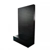 Custom Double Sided Floor Standing wooden Slatwall Hat Display Stand/wood Hat Display Rack/cap Store Display Stand