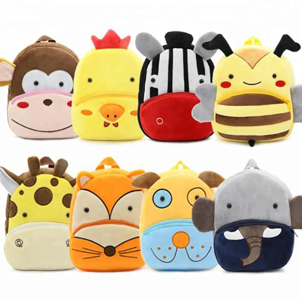 

Design Kids School Bag Cartoon Child Bag Animal School Backpack Wholesale Free Sample New Cotton Fabric Polyester Customized ODM