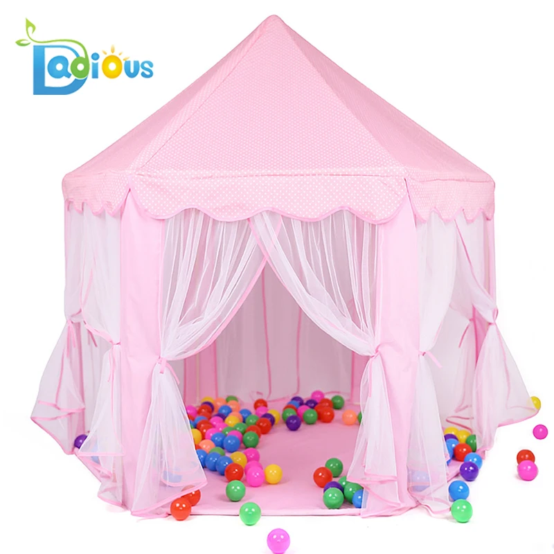 

ABDL Adult Baby Castle Cabin Kids Outdoor Playhouse Princess Play Tent, Pink, blue, green