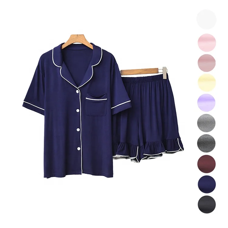 Custom Cute Modal  Pajama Sets Women  Sleepwear PJS