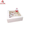 Sample provide OEM Custom Premium pretty dessert packaging 12 cupcake container food boxes