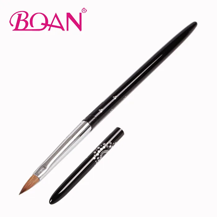 

Boqian Factory New Design Kolinsky Sable Hair Nail Art Brush, Black, also can be made to other colors