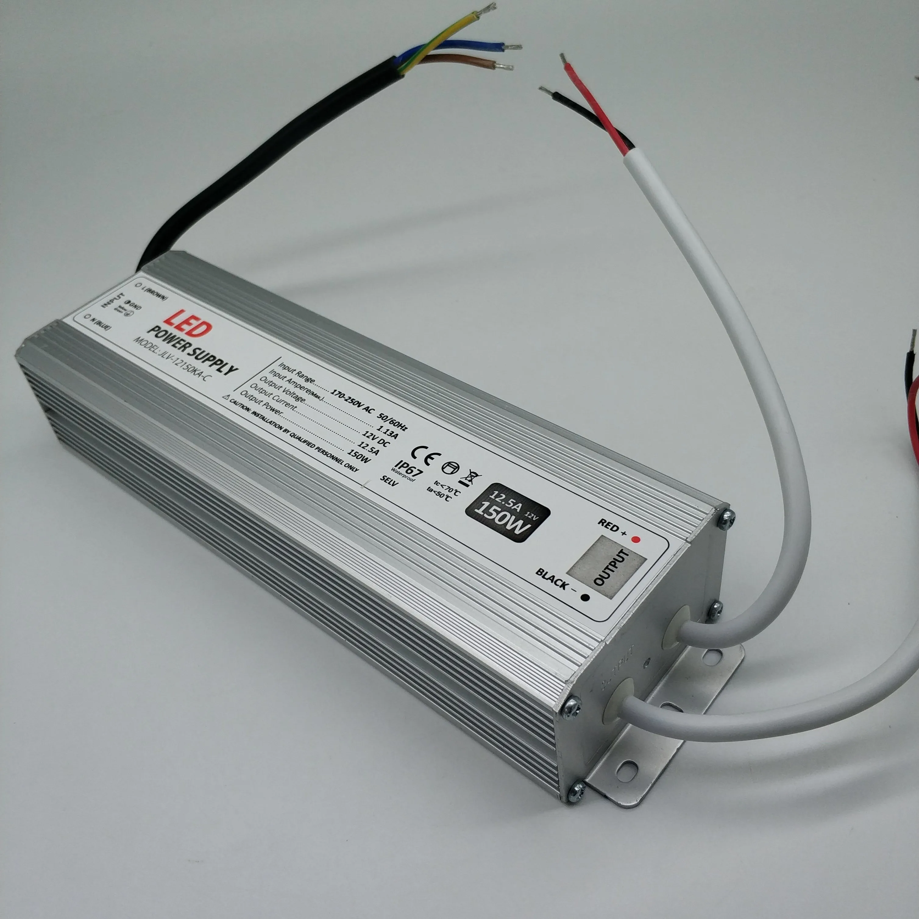 120W IP67 Waterproof, 24V DC For LED Strip Lights, 100V