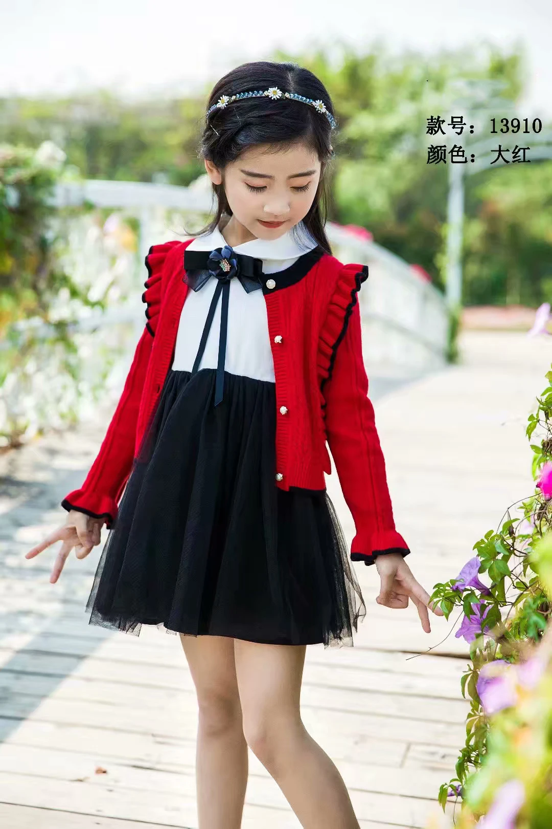 热卖儿童服装韩国和日本风格女孩服装休闲装女孩毛衣
