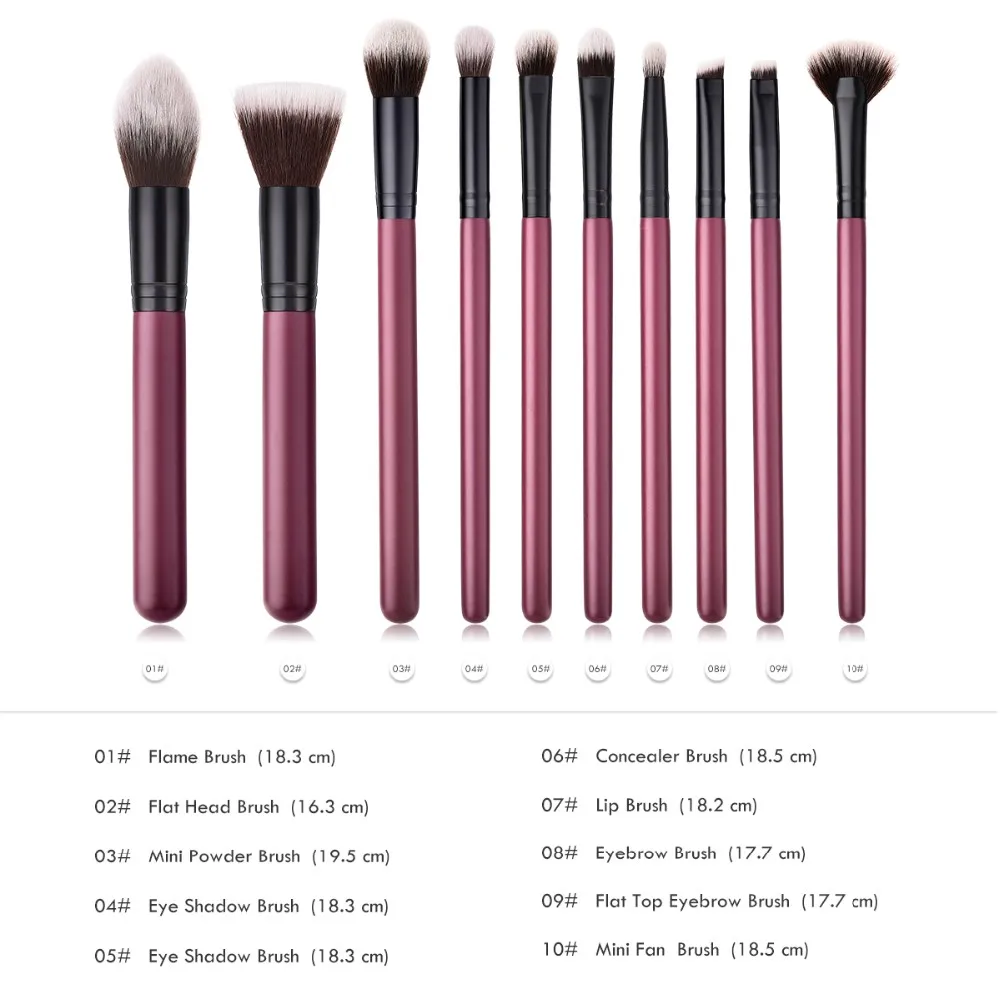 10pcs Private Label Makeup Brush Wholesale New Style Original Make Up