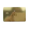Custom stainless steel metal blank chip card metal smart card