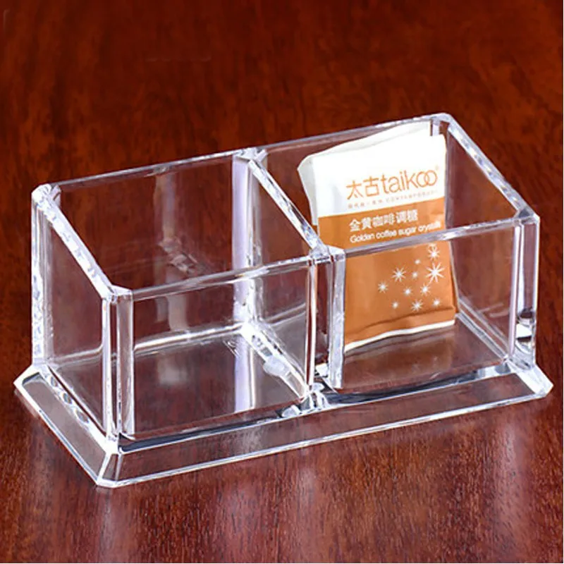High Quality Acrylic Tea Coffee Sugar Bag Holder Organizer Clear Small