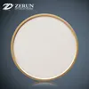 ZERUN High Quality 320mm 24W 80lm/W Ra 95 Eye Protection Golden Frame White Indoor Round LED panel Light Ceiling Lamp