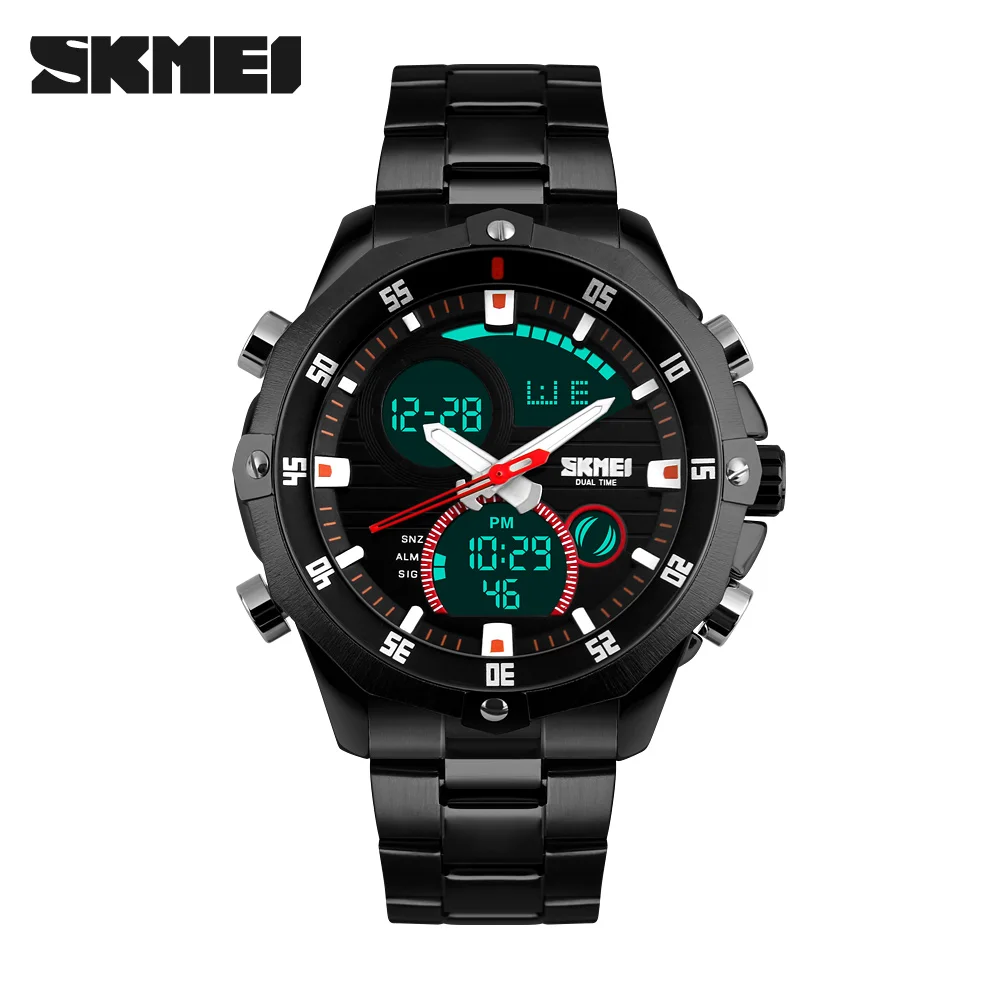 

High Quality SKMEI Factory Chrono Men Business Watch Stainless Steel Band Mans Cool Watch